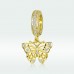 Talisman argint Diamond Golden Butterfly